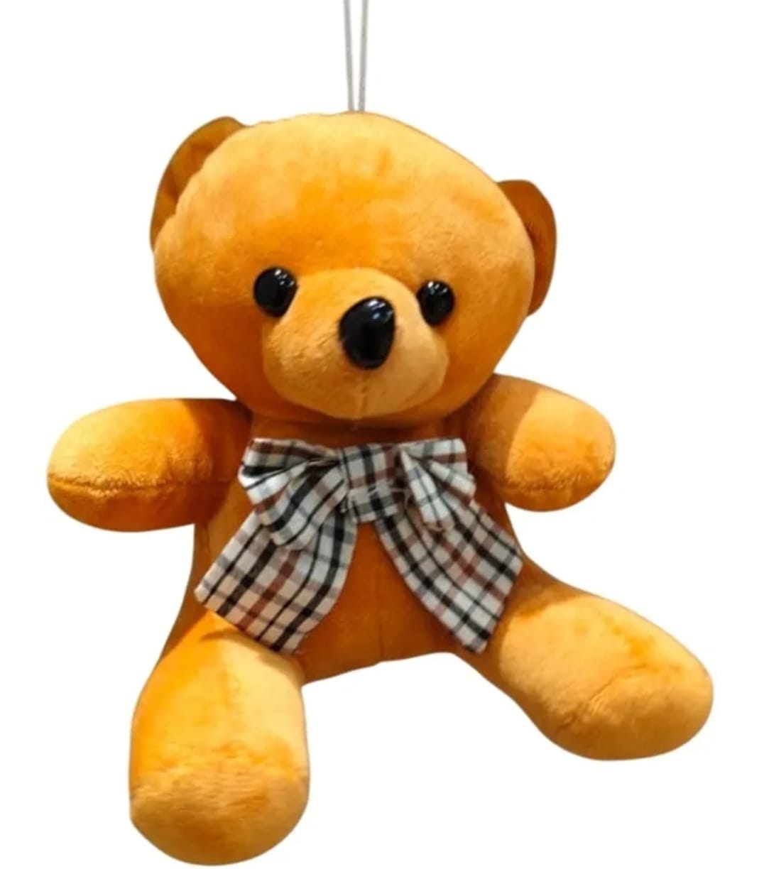 Soft toys - Hanging teddy with bow