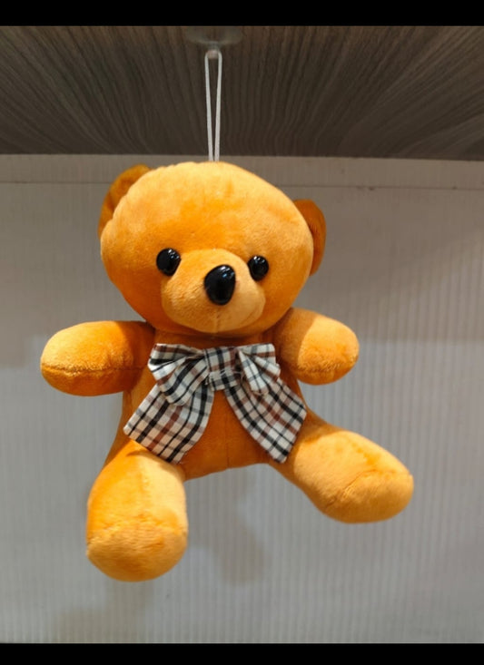 Soft toys - Hanging teddy with bow