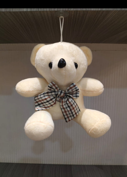 Soft toys - Hanging teddy with bow